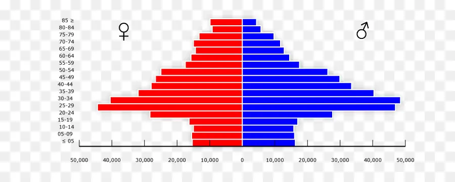 San Francisco，Pirâmide Populacional PNG