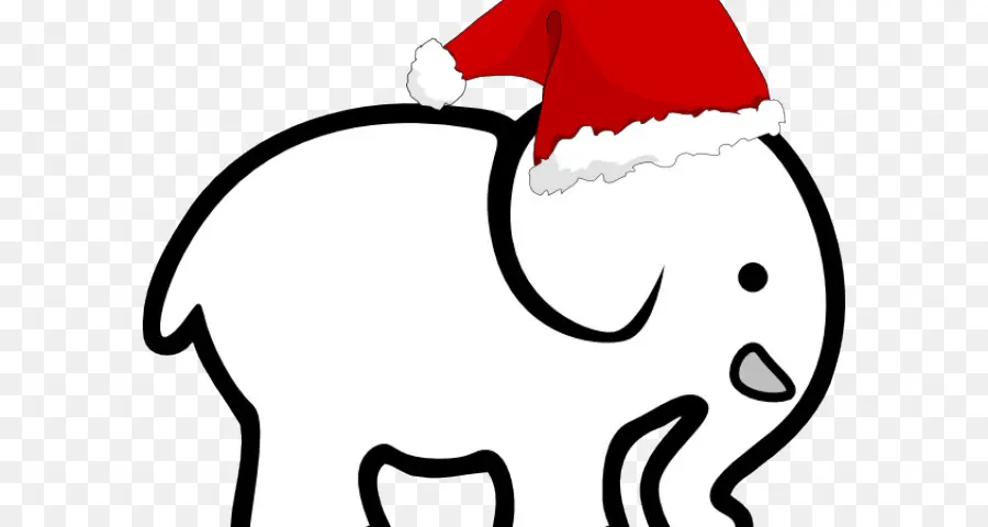 Elefante Branco De Presente Exchange，Papai Noel PNG