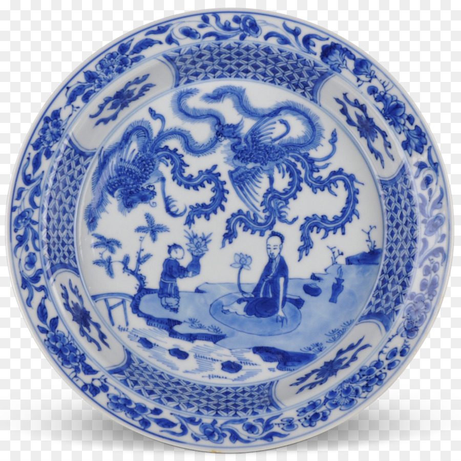 Prato De Porcelana，Azul PNG