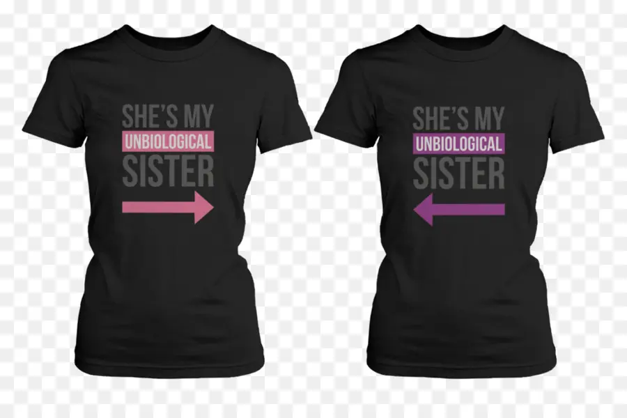 Camisetas Combinando，Irmãs PNG