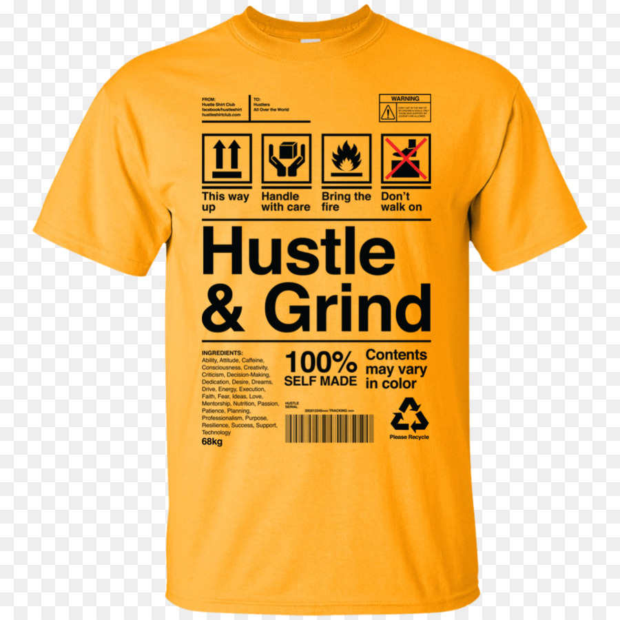 Camiseta Hustle Grind，Camiseta PNG