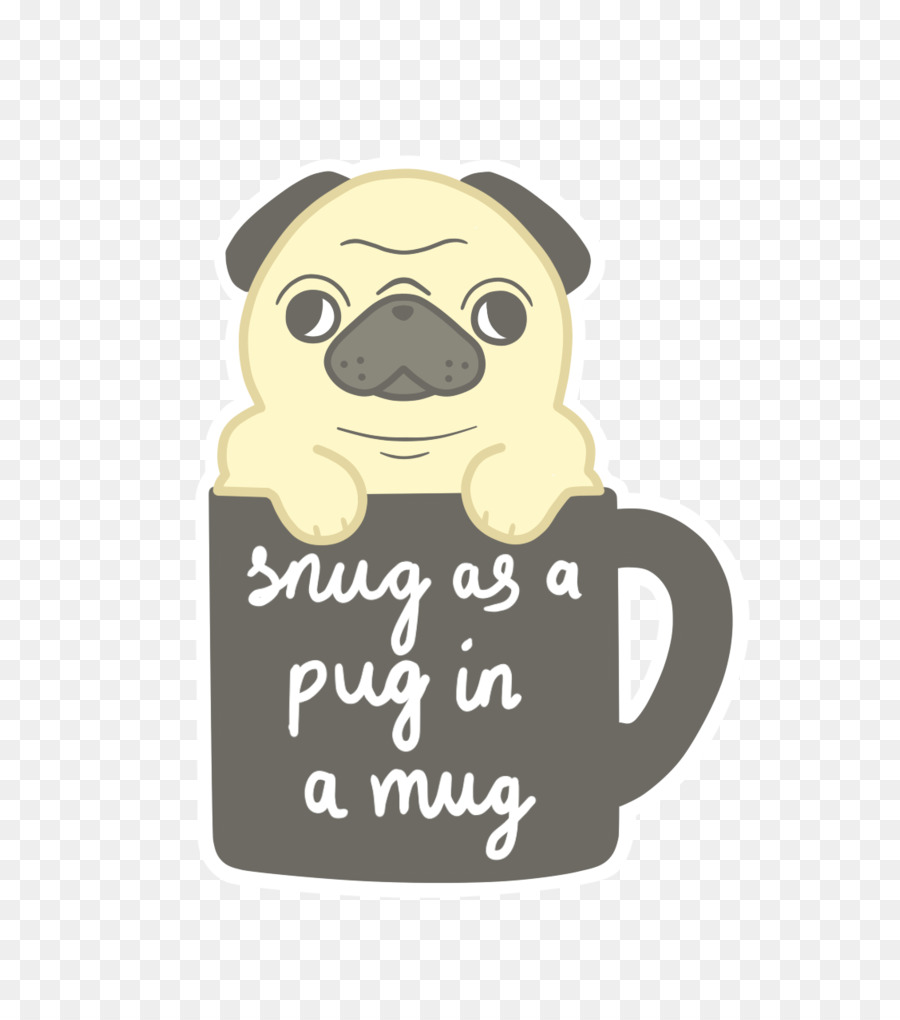 Pug Na Caneca，Cachorro PNG