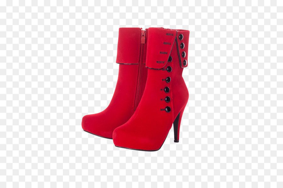 Botas Vermelhas De Salto Alto，Moda PNG