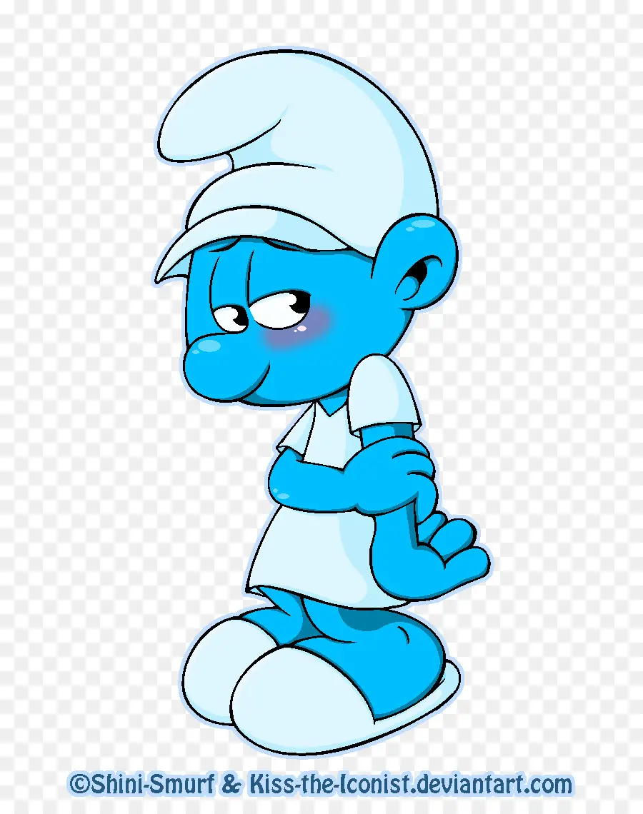 Personagem De Desenho Animado Azul，Smurf PNG