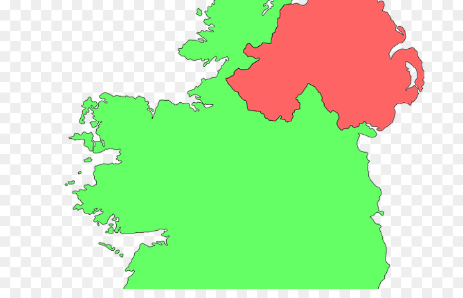 Mapa Da Irlanda，País PNG