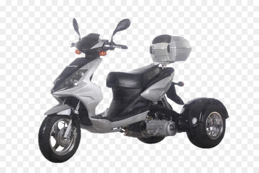 Scooter Preta，Três Rodas PNG