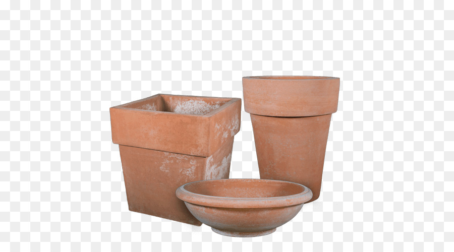 Vasos De Flores，Terracota PNG