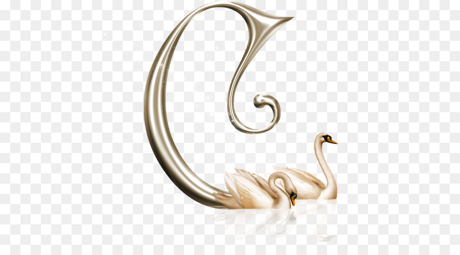 Letra C，Cisne PNG