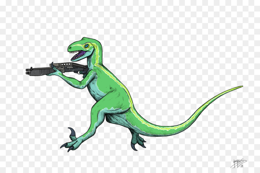 Dinossauro Verde Com Arma，Dinossauro PNG