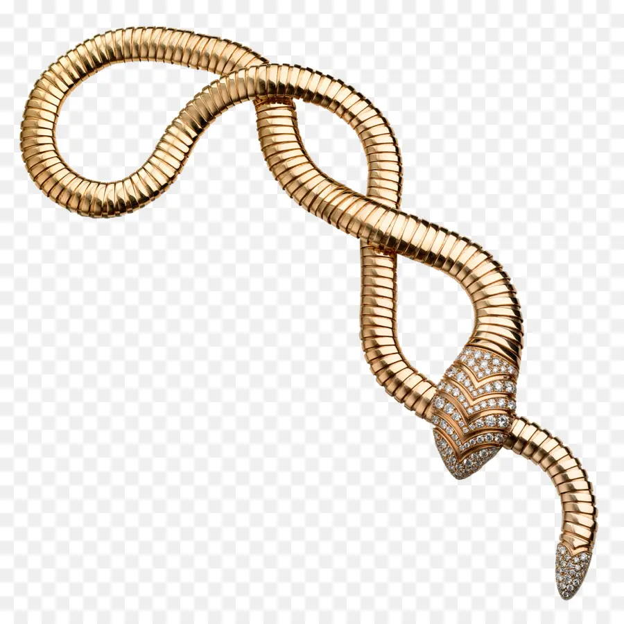 Pulseira Cobra，Ouro PNG