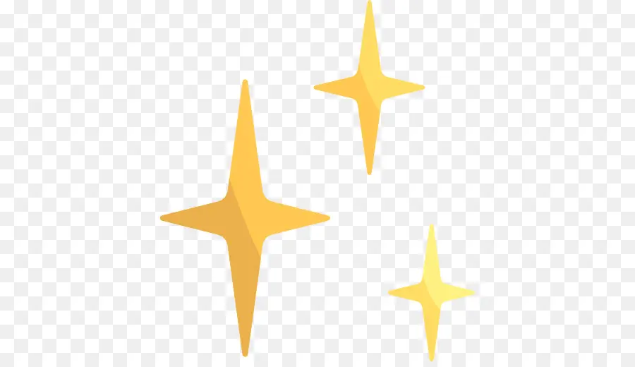 Estrelas Amarelas，Brilho PNG