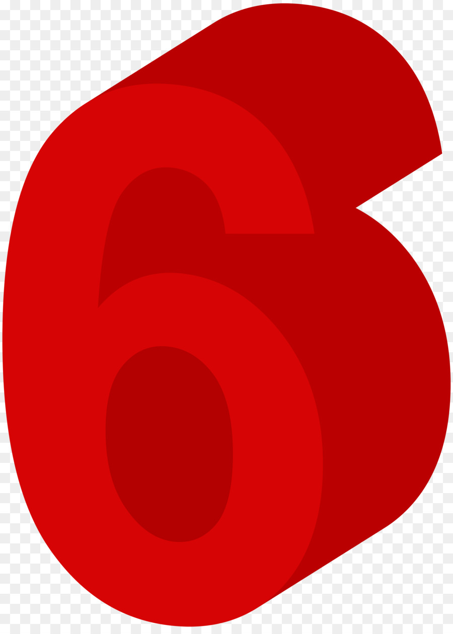 Número 6，Dígito PNG