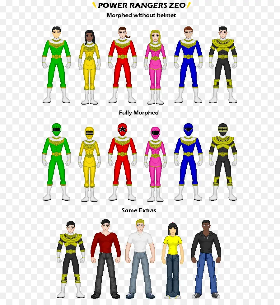 Power Rangers，Digital Art PNG