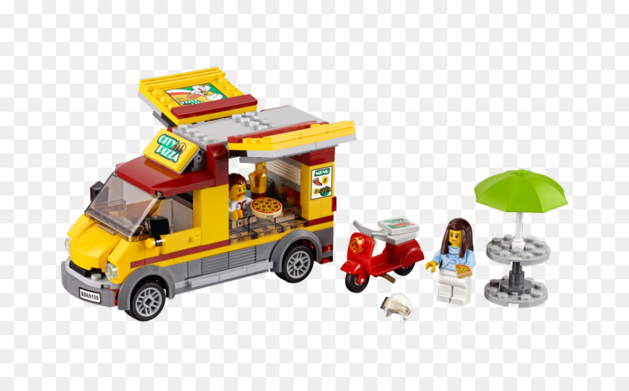 Lego 60150 Cidade Pizza Van，Pizza PNG