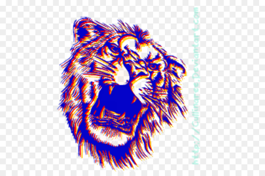 Tigre Que Ruge，Animal PNG