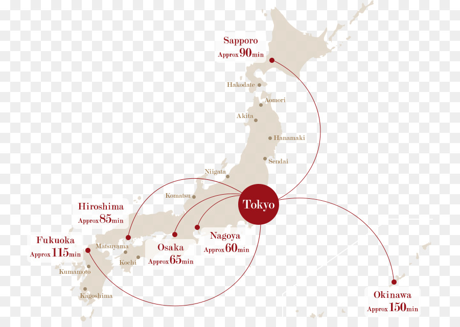 Mapa Do Japão，Tóquio PNG