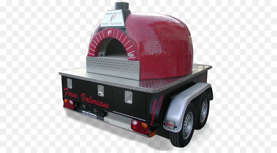 Forno De Pizza Vermelho，Reboque PNG