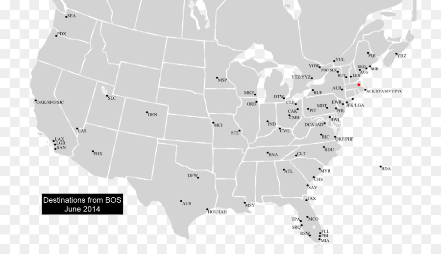 Logan Internacional Aeroporto，Mapa PNG