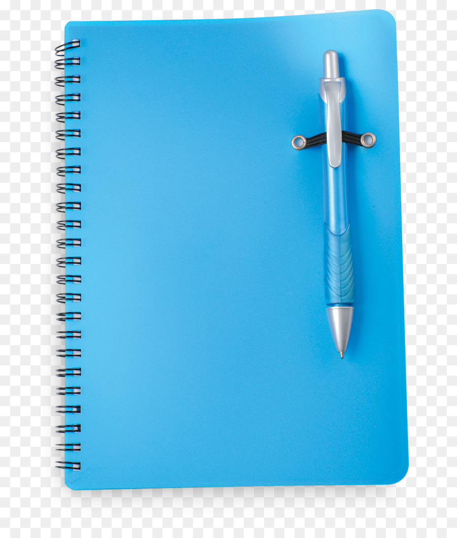 Caderno E Caneta，Azul PNG