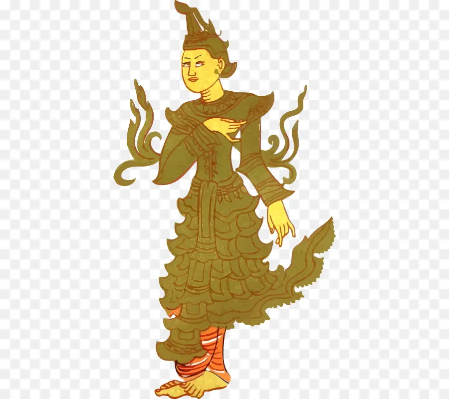 Figura Tradicional，Ouro PNG