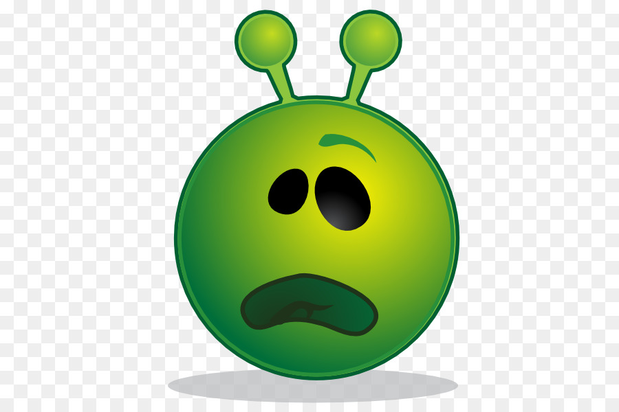 Alienígena Irritado，Verde PNG