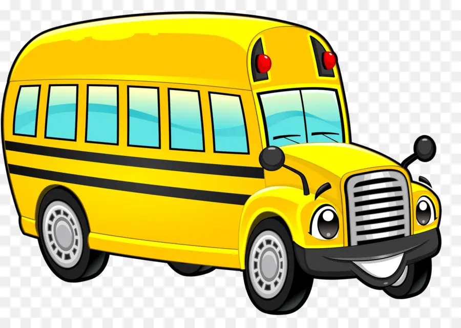 Ônibus Colorido，Amarelo PNG