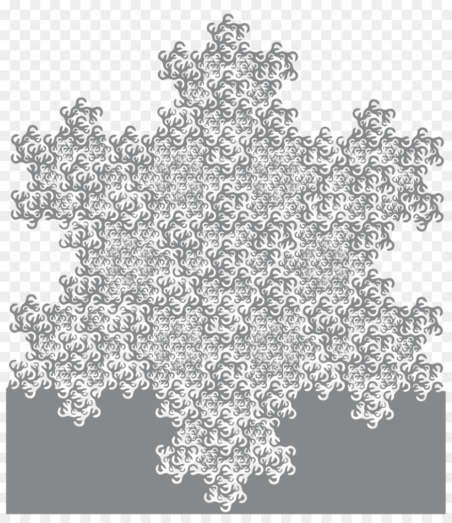 A Geometria Fractal Da Natureza，Floco De Neve PNG