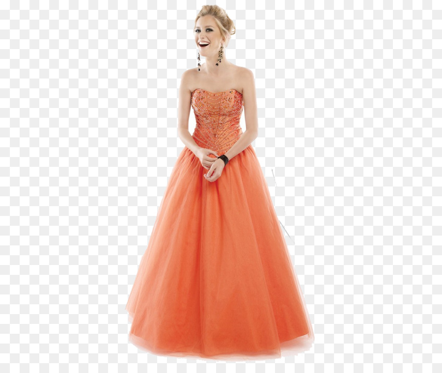 Vestido Laranja，Vestido PNG