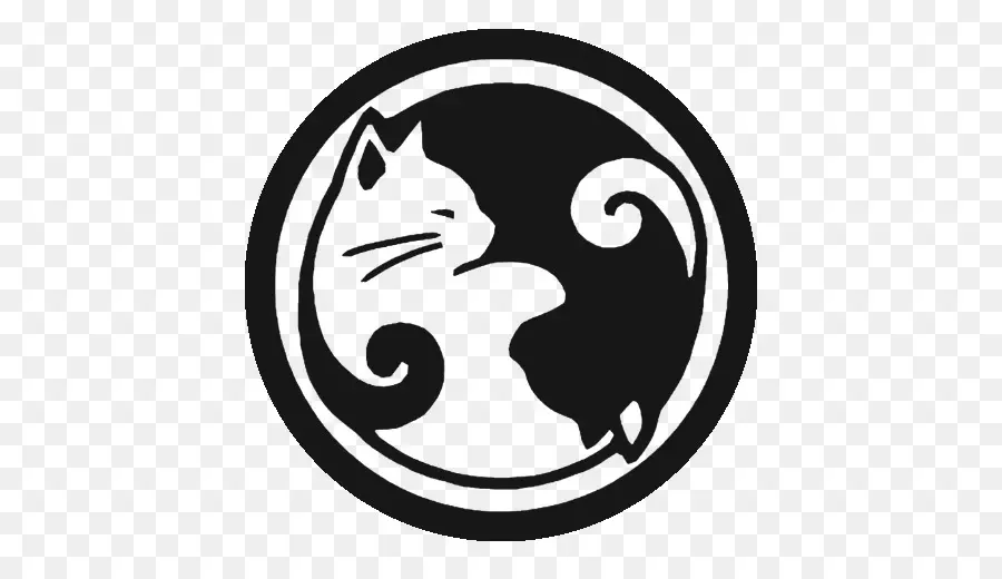 Gato E Cachorro，Yin Yang PNG