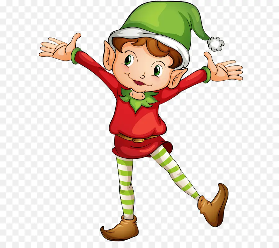 Elf，Papai Noel PNG