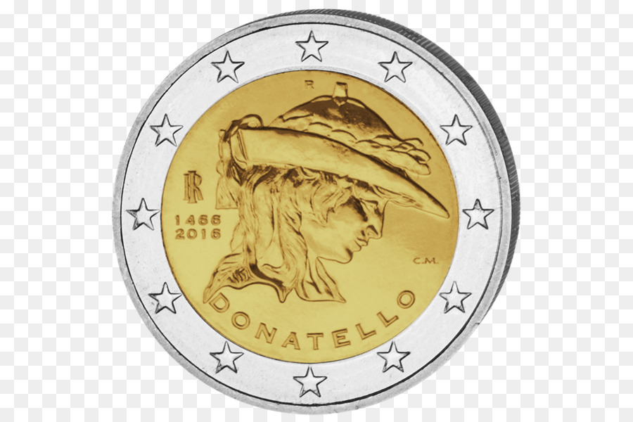 Moeda De 2 Euros，As Moedas De Euro PNG