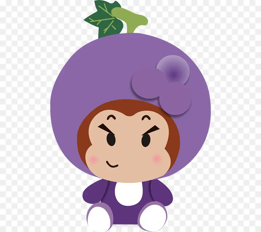 Personagem Roxo，Bonitinho PNG