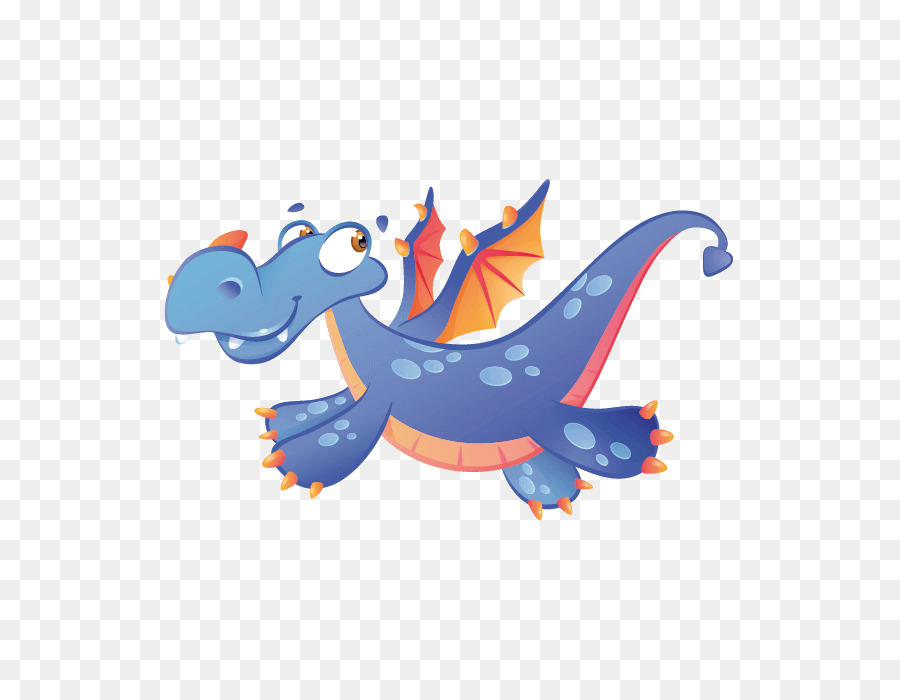 Dinossauro Azul，Desenho Animado PNG