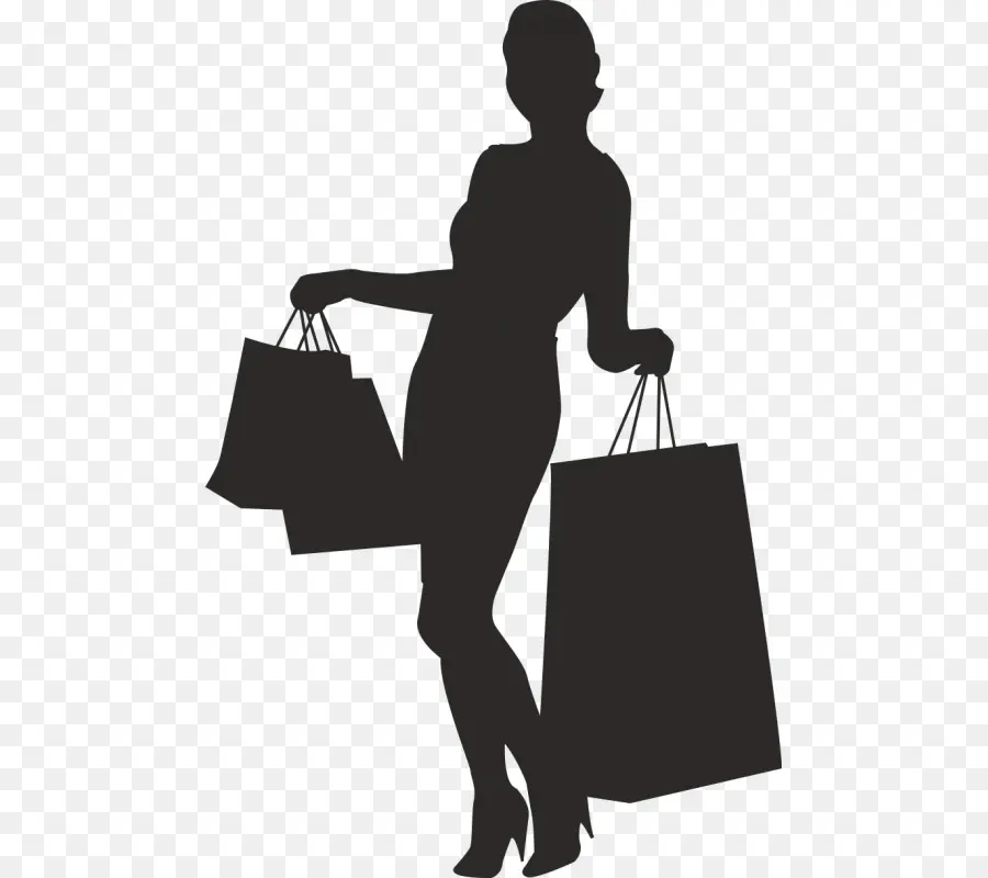 Mulher De Compras，Bolsas PNG