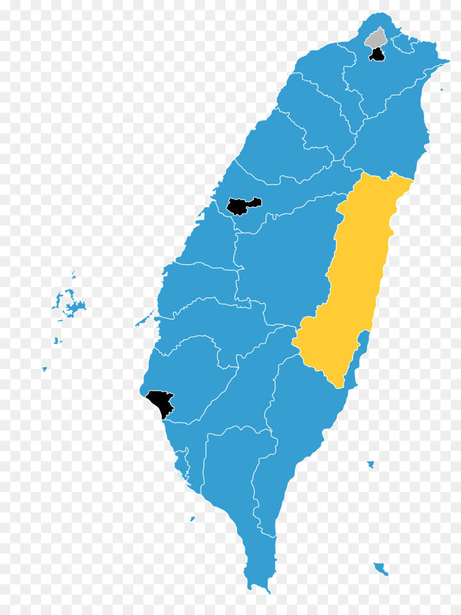 Mapa De Taiwan，País PNG