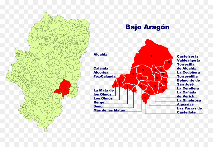 Menor Aragão，Comarcas Of Spain PNG