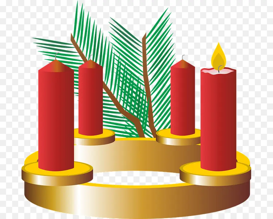 Coroa Do Advento，Velas PNG