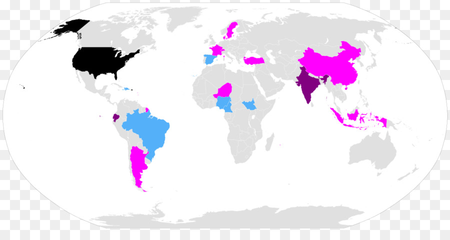 Mapa Mundial，Países PNG