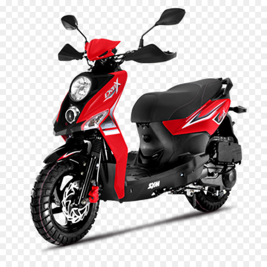 Scooter Vermelha E Preta，Moto PNG