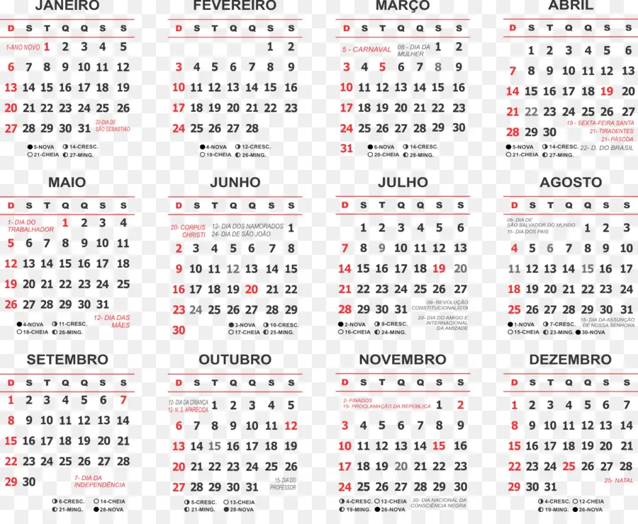 Calendário，Dois Mil Dezenove PNG