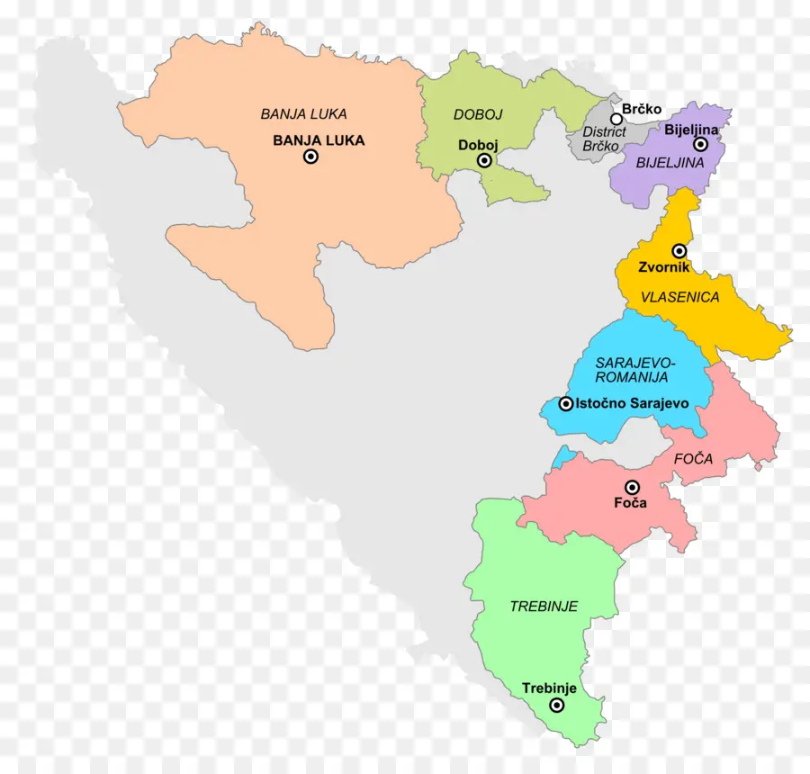 Mapa，Regiões PNG