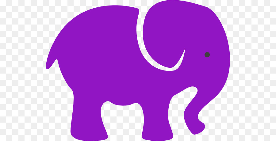 Elefante，Roxo PNG