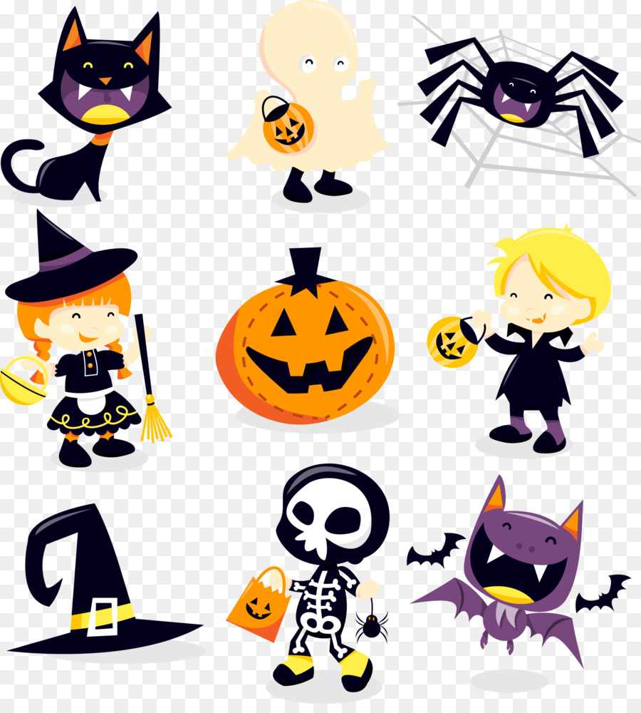 Personagens De Halloween，Fantasias PNG