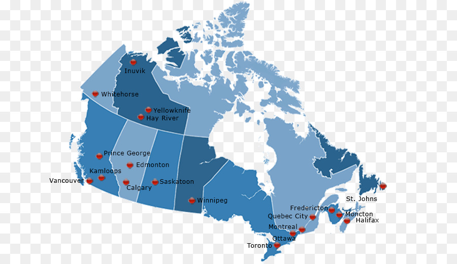 Mapa Do Canadá，País PNG