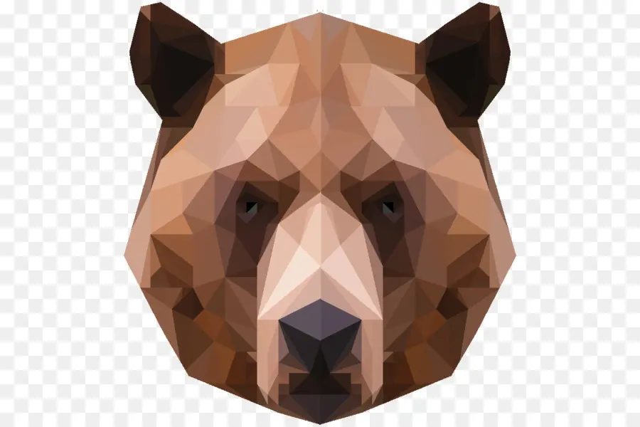 Urso，Low Poly PNG