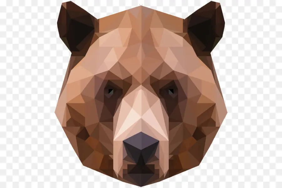 Urso Poligonal，Urso PNG