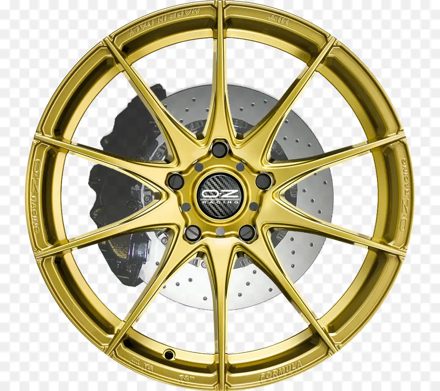 Roda De Carro Dourada，Aro PNG