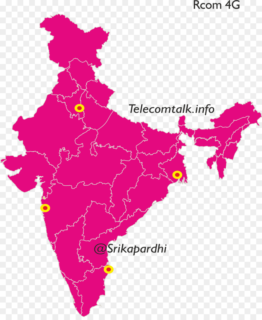 Mapa Da Índia，Telecomunicações PNG