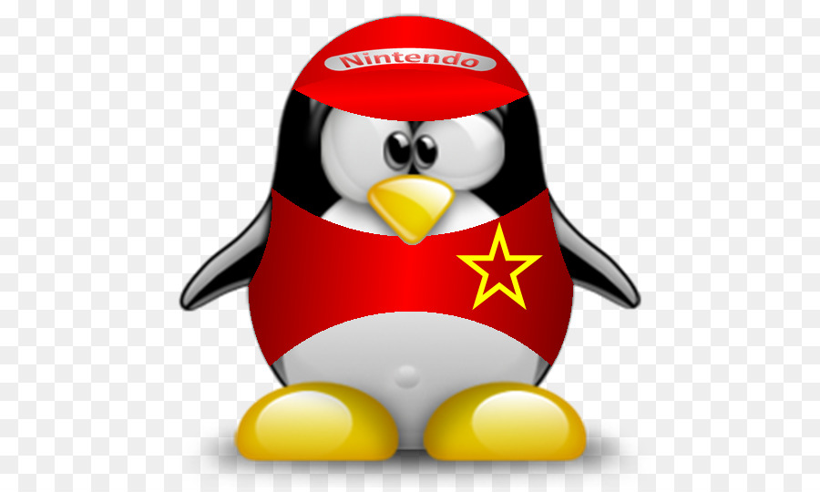 Pinguim Com Chapéu Nintendo，Animal PNG