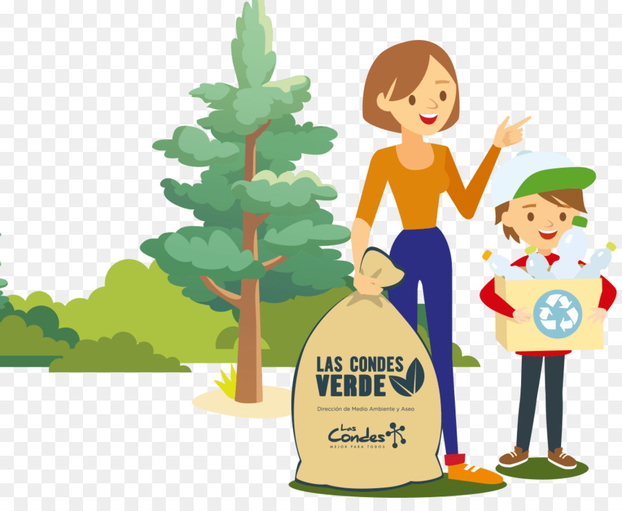 Reciclagem，Mãe E Filho PNG